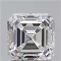 Natural Diamond 2.03 Carats, Asscher with  Cut, E Color, VVS2 Clarity and Certified by GIA