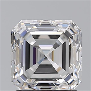Picture of Natural Diamond 2.03 Carats, Asscher with  Cut, E Color, VVS2 Clarity and Certified by GIA