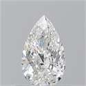 Natural Diamond 0.50 Carats, Pear with  Cut, G Color, SI1 Clarity and Certified by GIA