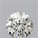 Natural Diamond 0.45 Carats, Round with Excellent Cut, J Color, VVS2 Clarity and Certified by GIA