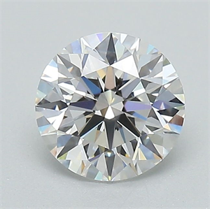 Picture of Lab Grown Diamond 1.05 Carats, Round with Ideal Cut, F Color, IF Clarity and Certified by IGI