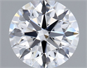 Lab Grown Diamond 1.03 Carats, Round with Ideal Cut, D Color, VVS2 Clarity and Certified by IGI