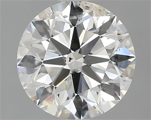 Picture of Natural Diamond 1.03 Carats, Round with Excellent Cut, I Color, SI2 Clarity and Certified by GIA