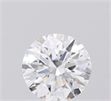 Lab Grown Diamond 1.01 Carats, Round with Ideal Cut, D Color, VVS2 Clarity and Certified by IGI