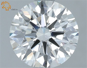 Picture of Lab Grown Diamond 1.06 Carats, Round with Ideal Cut, F Color, VVS2 Clarity and Certified by IGI