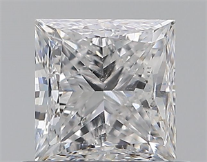 Picture of Natural Diamond 0.70 Carats, Princess with  Cut, D Color, SI2 Clarity and Certified by GIA