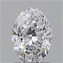 Natural Diamond 0.74 Carats, Oval with  Cut, D Color, VS2 Clarity and Certified by GIA