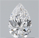 Natural Diamond 0.50 Carats, Pear with  Cut, D Color, VVS2 Clarity and Certified by GIA