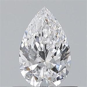 Picture of Natural Diamond 0.50 Carats, Pear with  Cut, D Color, VVS2 Clarity and Certified by GIA