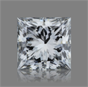 Natural Diamond 0.49 Carats, Princess with  Cut, D Color, VS1 Clarity and Certified by GIA