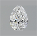 Diamante Natural 0.50 quilates, De pera , Color E, claridad IF y certificado GIA