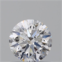 Natural Diamond 0.72 Carats, Round with Excellent Cut, D Color, SI2 Clarity and Certified by GIA