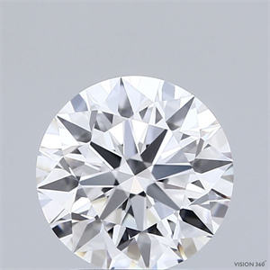 Picture of Lab Grown Diamond 2.00 Carats, Round with Ideal Cut, D Color, VVS2 Clarity and Certified by IGI