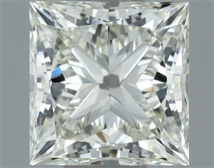 Picture of Natural Diamond 1.00 Carats, Princess with  Cut, K Color, VS1 Clarity and Certified by IGI