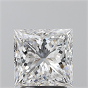 Natural Diamond 2.01 Carats, Princess with  Cut, D Color, SI1 Clarity and Certified by GIA