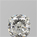 Natural Diamond 1.01 Carats, Cushion with  Cut, I Color, VVS2 Clarity and Certified by GIA