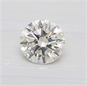 Natural Diamond 0.50 Carats, Round with Very Good Cut, K Color, SI2 Clarity and Certified by GIA