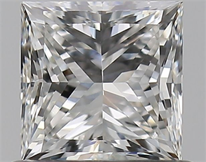 Picture of Natural Diamond 0.72 Carats, Princess with  Cut, G Color, VS1 Clarity and Certified by GIA