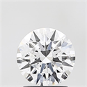 Lab Grown Diamond 1.55 Carats, Round with Ideal Cut, E Color, SI1 Clarity and Certified by IGI