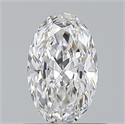Natural Diamond 0.50 Carats, Oval with  Cut, E Color, VVS1 Clarity and Certified by GIA