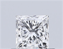 Natural Diamond 0.61 Carats, Princess with  Cut, H Color, VS1 Clarity and Certified by GIA