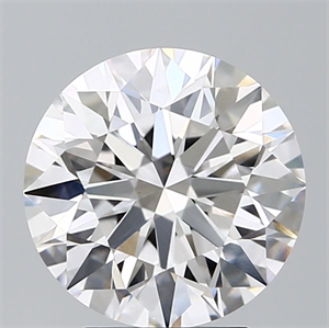 Picture of Lab Grown Diamond 3.76 Carats, Round with Ideal Cut, E Color, VVS2 Clarity and Certified by IGI