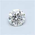 Diamante Natural 0.51 quilates, Redondo , Color D, claridad VS2 y certificado GIA