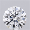 Lab Grown Diamond 1.07 Carats, Round with Ideal Cut, D Color, VVS2 Clarity and Certified by IGI