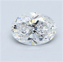 Natural Diamond 1.01 Carats, Oval with  Cut, D Color, VS2 Clarity and Certified by GIA