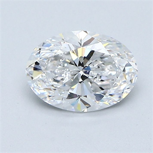 Picture of Natural Diamond 1.01 Carats, Oval with  Cut, D Color, VS2 Clarity and Certified by GIA