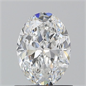 Natural Diamond 0.90 Carats, Oval with  Cut, E Color, VS2 Clarity and Certified by GIA