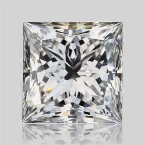 Picture of Natural Diamond 1.01 Carats, Princess with  Cut, G Color, VVS1 Clarity and Certified by GIA