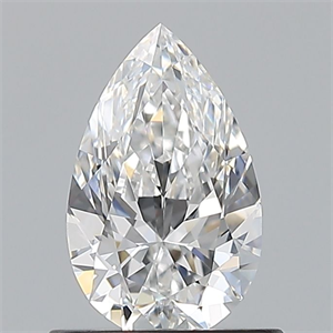 Picture of Natural Diamond 0.70 Carats, Pear with  Cut, E Color, VVS2 Clarity and Certified by GIA