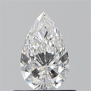 Picture of Natural Diamond 0.53 Carats, Pear with  Cut, E Color, VS1 Clarity and Certified by GIA