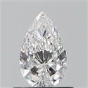 Natural Diamond 0.53 Carats, Pear with  Cut, E Color, VS1 Clarity and Certified by GIA