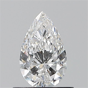 Picture of Natural Diamond 0.53 Carats, Pear with  Cut, E Color, VS1 Clarity and Certified by GIA