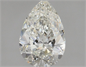 Natural Diamond 1.50 Carats, Pear with  Cut, K Color, SI2 Clarity and Certified by GIA