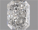 Natural Diamond 0.70 Carats, Radiant with  Cut, F Color, SI1 Clarity and Certified by GIA