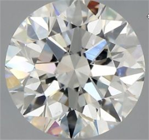Picture of Natural Diamond 2.36 Carats, Round with Excellent Cut, I Color, VS2 Clarity and Certified by GIA