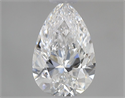 Diamante Natural 0.58 quilates, De pera , Color E, claridad SI1 y certificado GIA