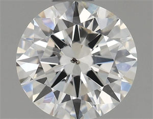 Picture of Natural Diamond 0.70 Carats, Round with Excellent Cut, H Color, SI2 Clarity and Certified by GIA