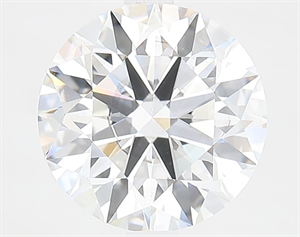 Picture of Lab Grown Diamond 3.71 Carats, Round with Ideal Cut, F Color, SI1 Clarity and Certified by IGI
