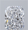 Natural Diamond 0.51 Carats, Radiant with  Cut, D Color, VVS1 Clarity and Certified by GIA