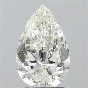 Picture of Natural Diamond 1.90 Carats, Pear with  Cut, J Color, VS1 Clarity and Certified by GIA