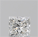 Natural Diamond 0.70 Carats, Princess with  Cut, H Color, VVS2 Clarity and Certified by GIA