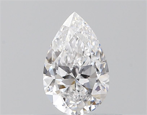 Picture of Natural Diamond 0.41 Carats, Pear with  Cut, D Color, IF Clarity and Certified by GIA