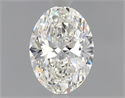 Natural Diamond 0.70 Carats, Oval with  Cut, G Color, IF Clarity and Certified by GIA