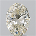 Natural Diamond 2.01 Carats, Oval with  Cut, K Color, SI1 Clarity and Certified by GIA