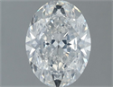 Natural Diamond 1.20 Carats, Oval with  Cut, F Color, SI2 Clarity and Certified by GIA