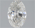 Natural Diamond 1.50 Carats, Oval with  Cut, F Color, I1 Clarity and Certified by GIA